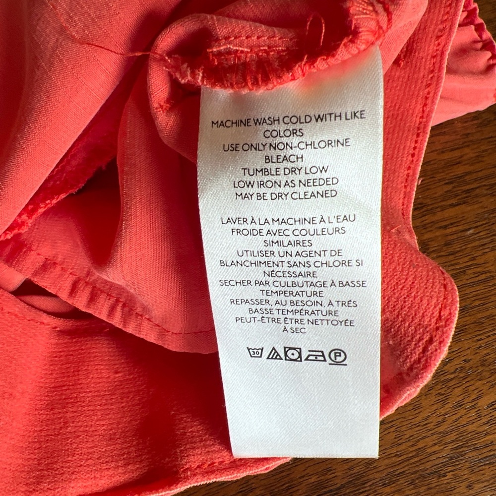 Free People Nothin' To Say Pleated Trousers in orange. Size Small. elastic waist - Picture 10 of 11